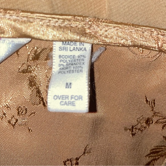 Vintage Victoria’s Secret Lace-up Corset Silky Satin Gold Gown - Picture 13 of 13